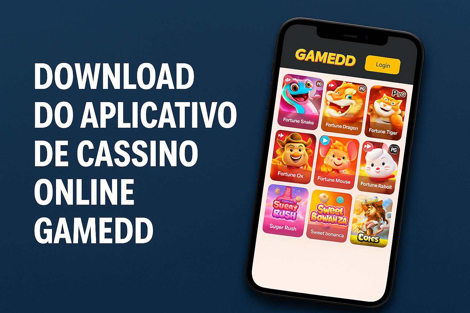 Baixar o GAMEDD Cassino App