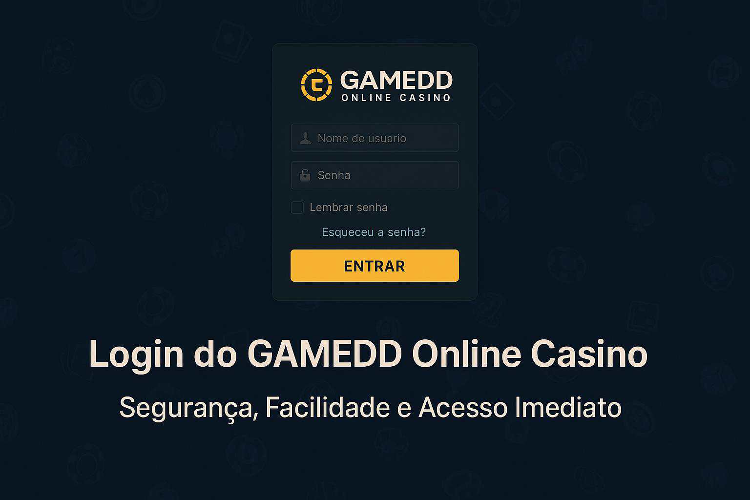 Login no Cassino GAMEDD